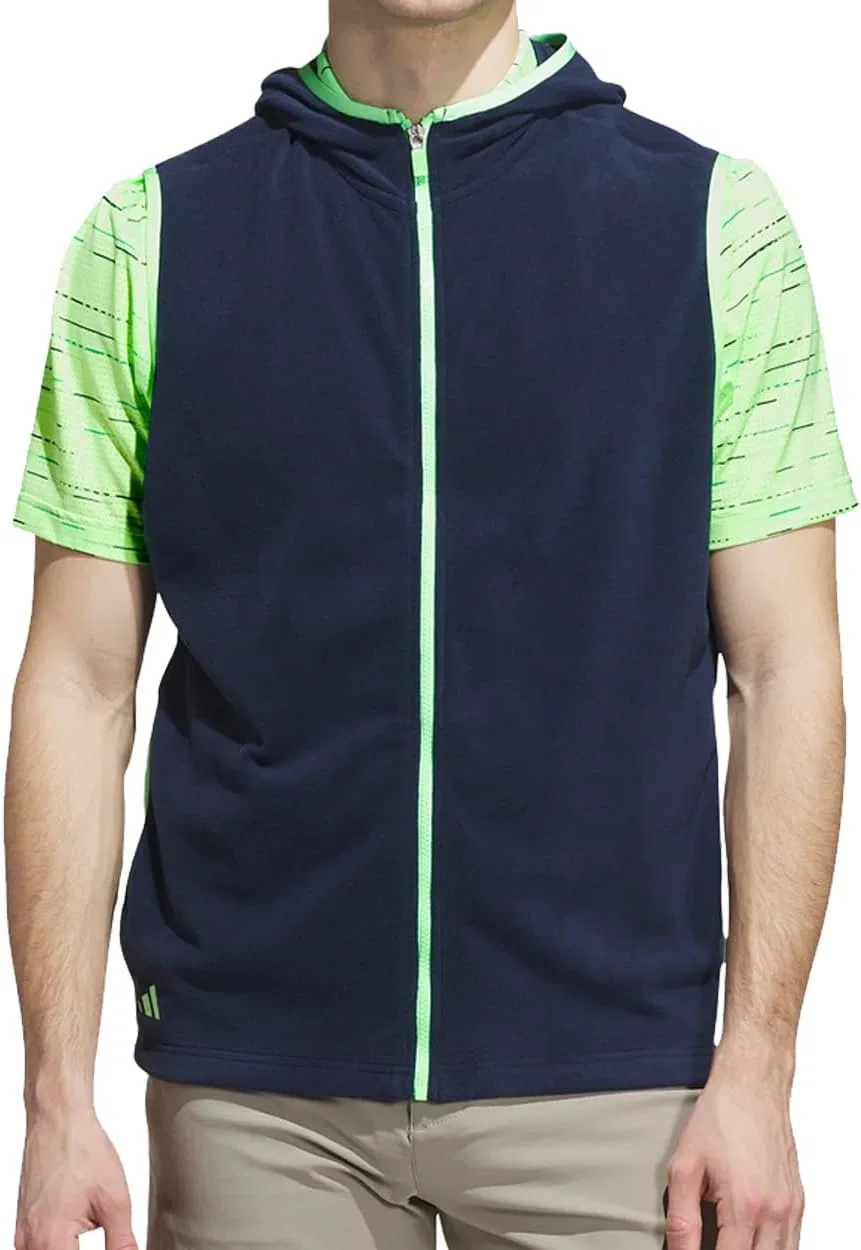 Мужская флисовая толстовка Adidas Ultimate365 с полной застежкой-молнией, Collegiate Navy