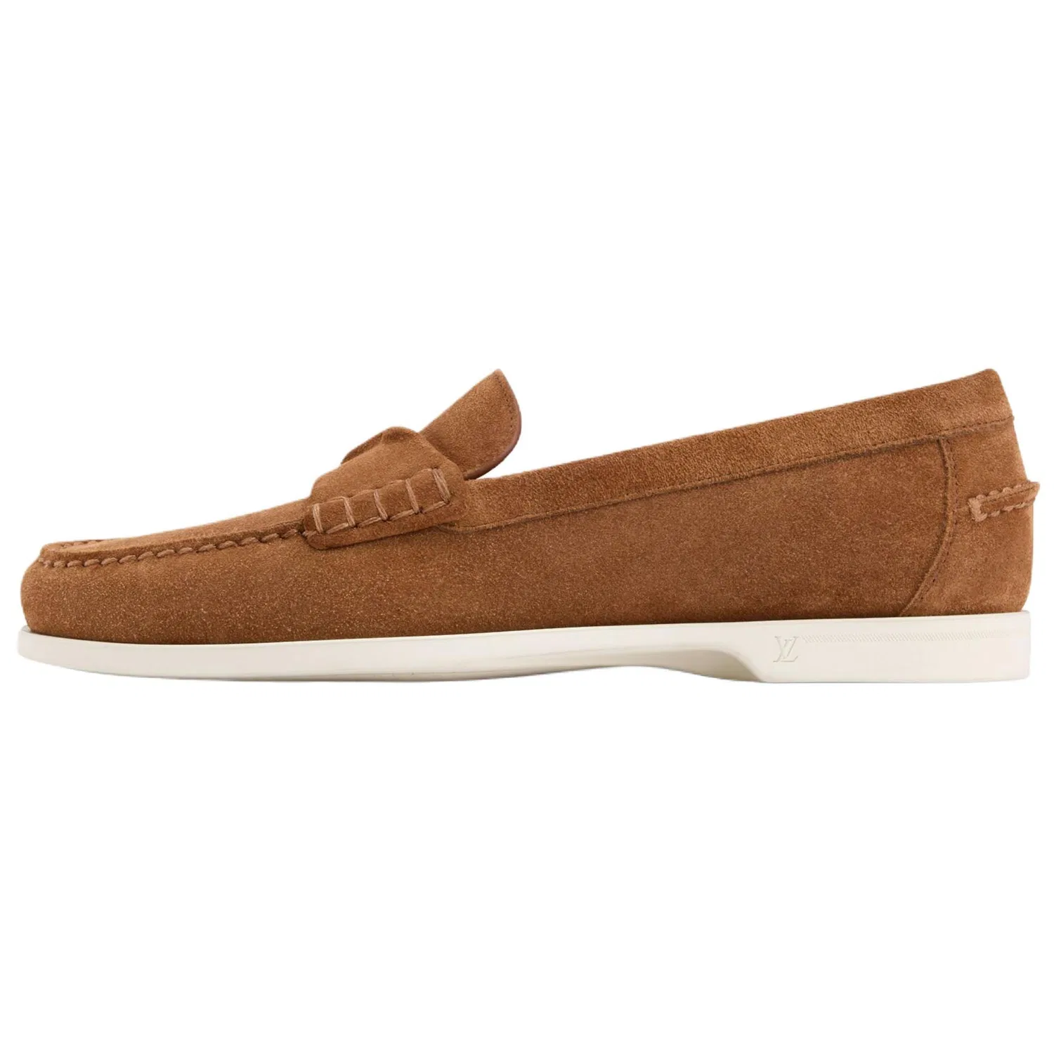 LOUIS VUITTON Croisette Casual Leather Shoes Men's Brown