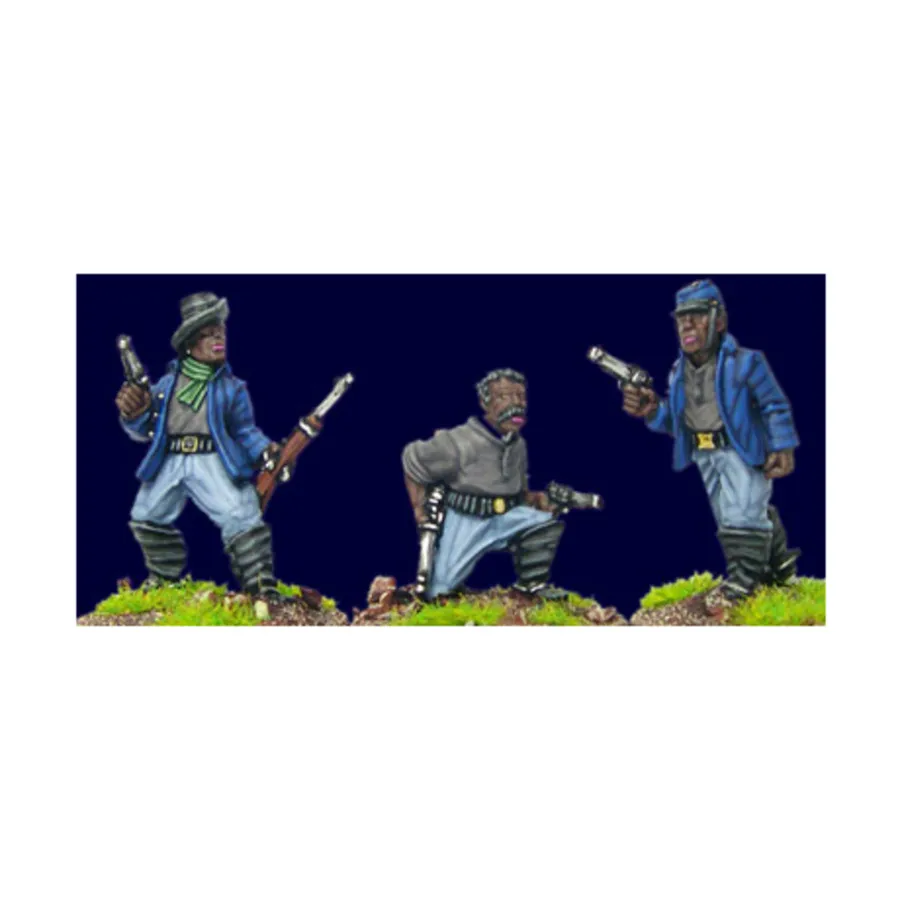 

Солдаты-буйволы с пистолетами (пехота), Wild West Miniatures (Artizan Designs) (28mm)