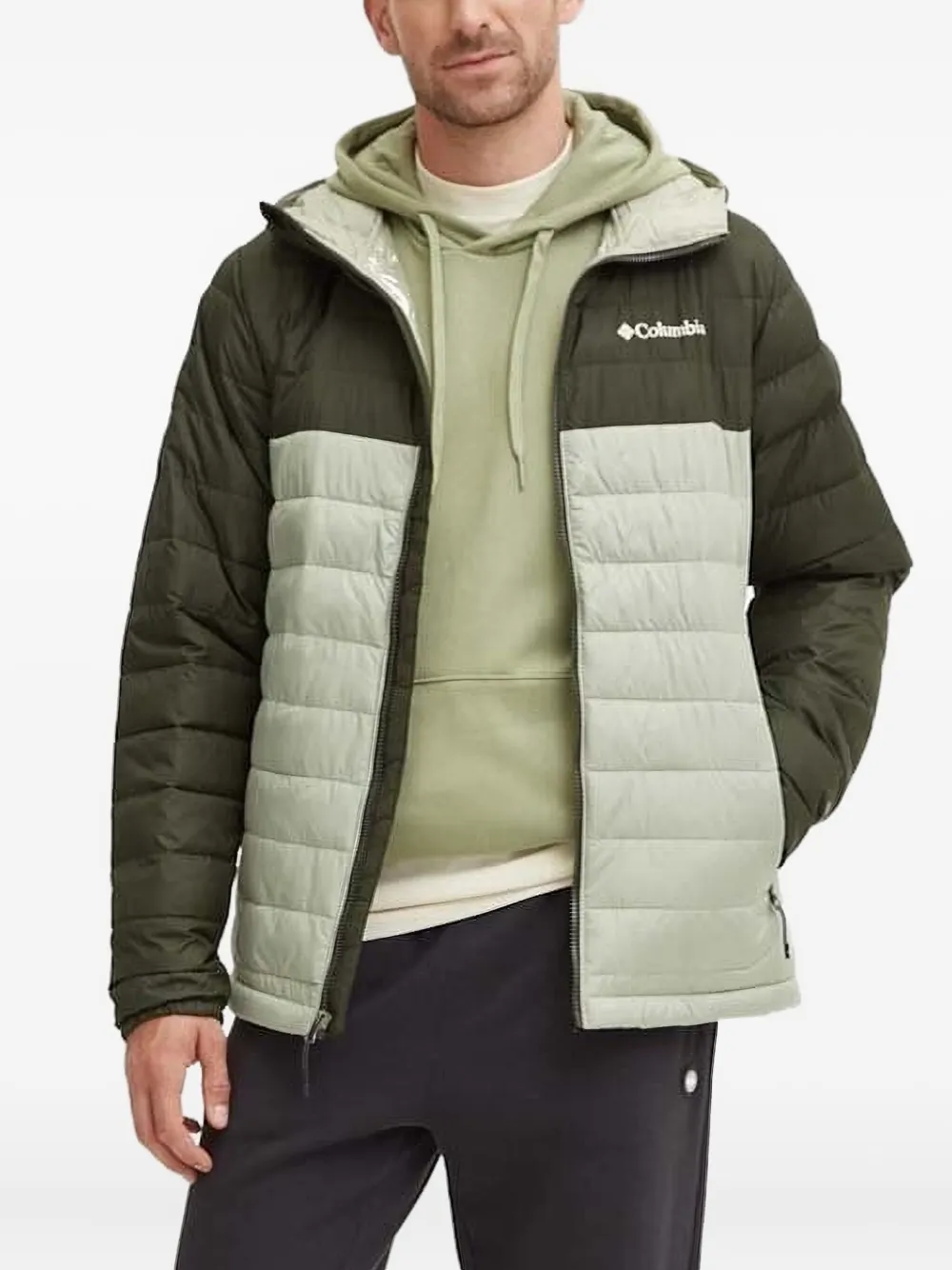 

Пуховик Powder Lite II Columbia, зеленый