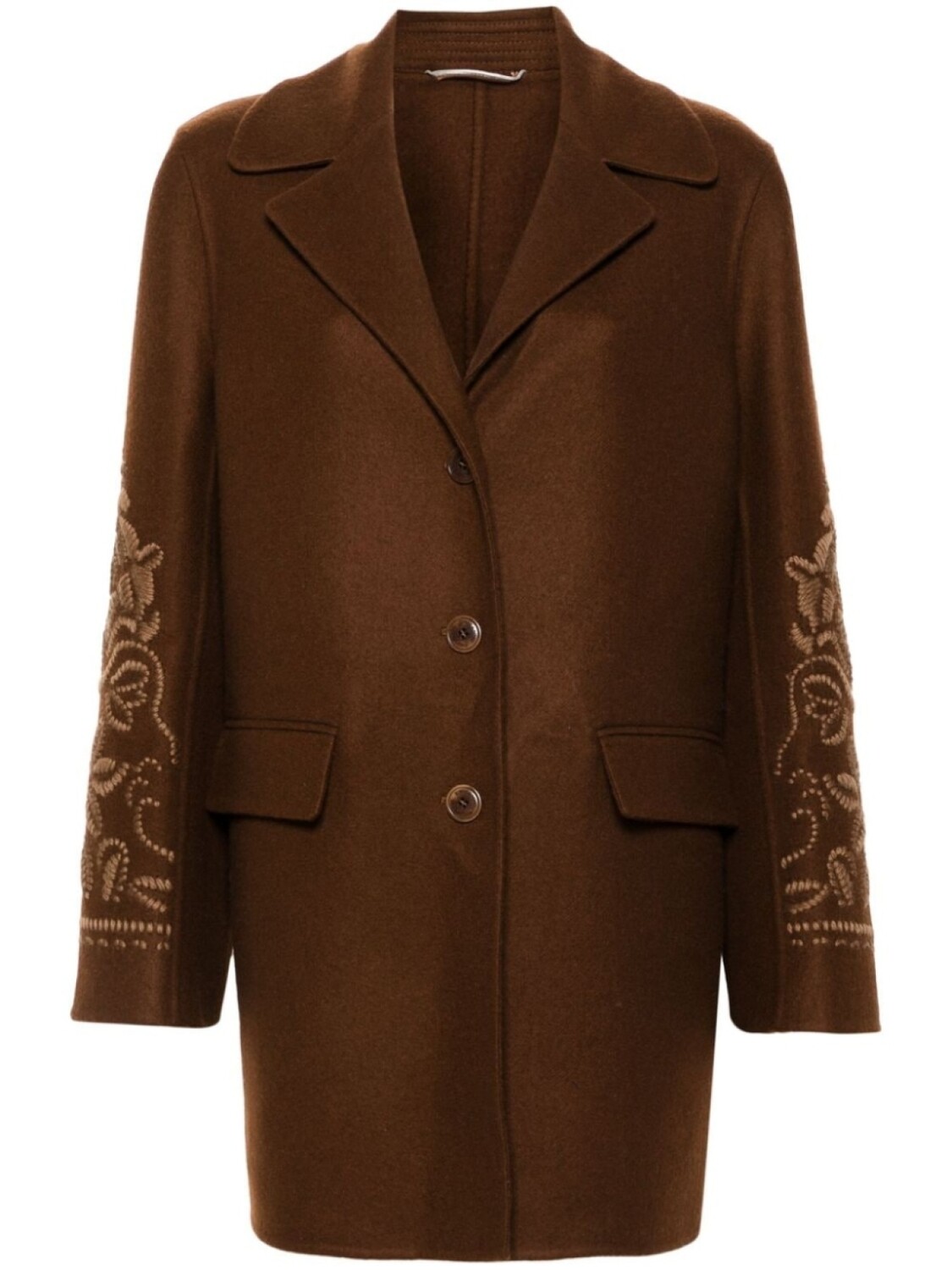 

Ermanno Scervino пальто с вышивкой, коричневый