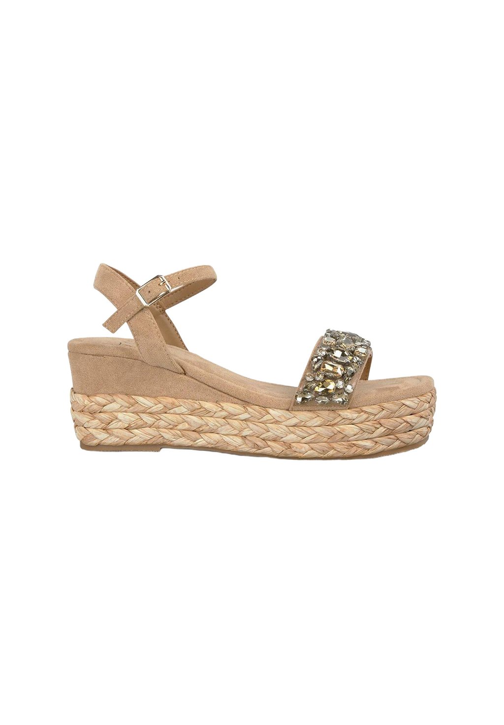 Босоножки на танкетке Y CIERRE CON HEBILLA - Platform sandals Alma Blue, светло-коричневый
