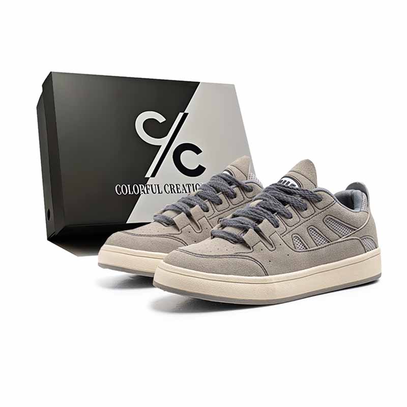 

Мужские низкие кроссовки для скейтбординга, увеличивающие рост, устойчивые к истиранию и скольжению Colorful Creations, Gray