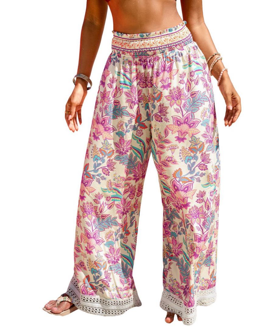 

Женские брюки-накидка Desert Dreamer с цветочным принтом Cupshe, Pink