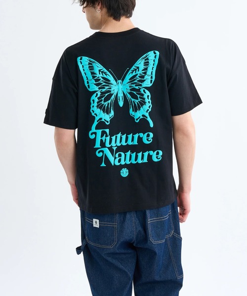 

Мужская футболка с коротким рукавом и принтом на спине Element, черный