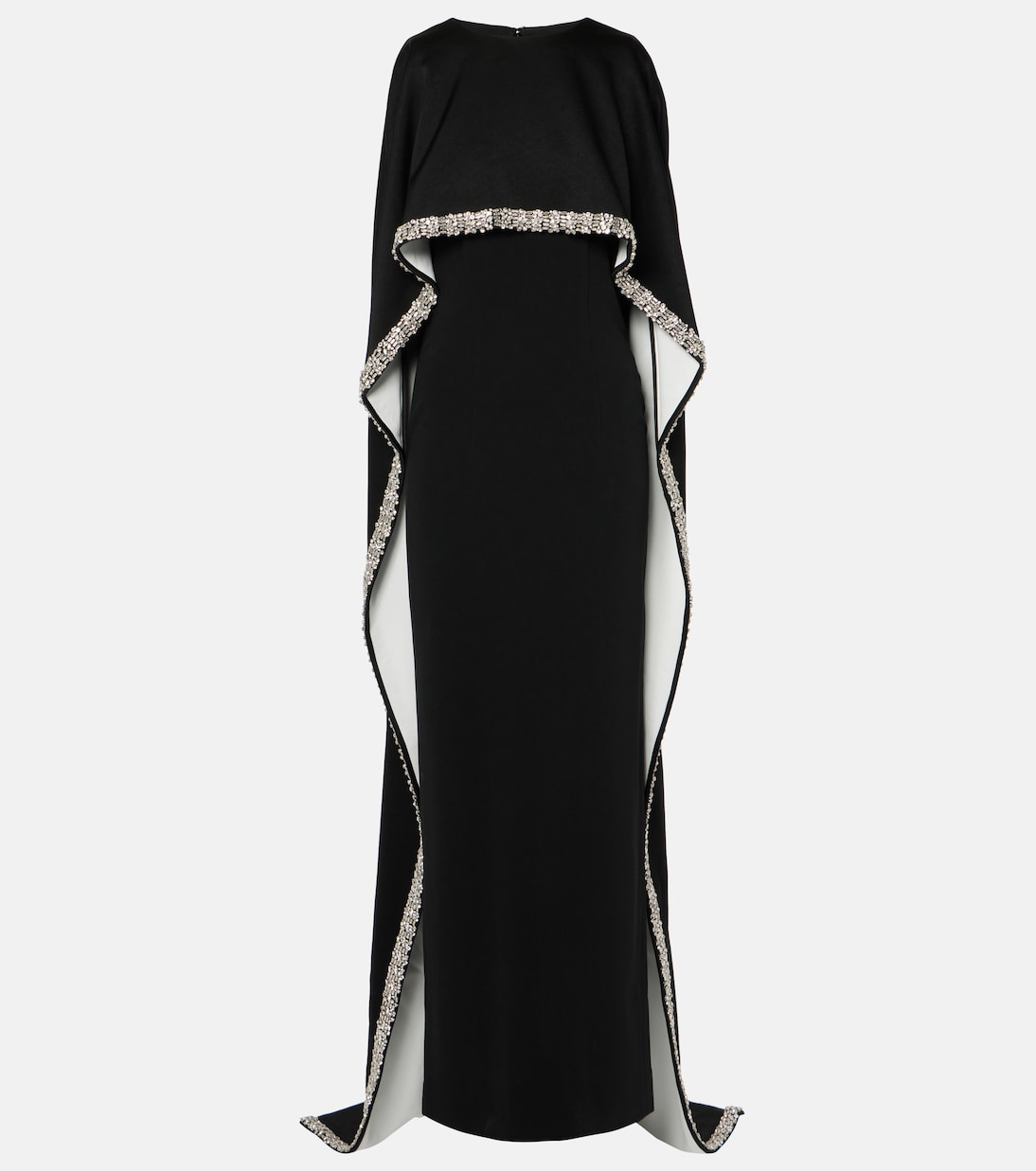 

Платье из крепового атласа с декоративными элементами Roland Mouret, Monochrome