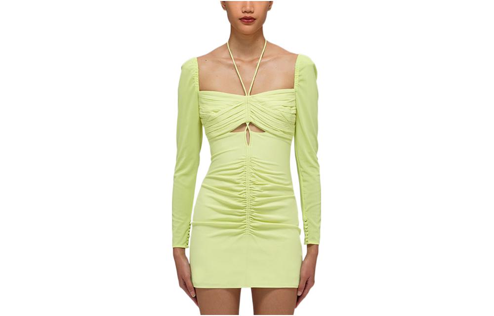 

Женское платье с длинными рукавами Self portrait SS22 лимон Self-portrait, Lemon