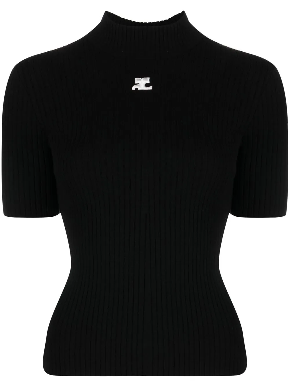 

Свитер Reedition в рубчик Courrèges, черный