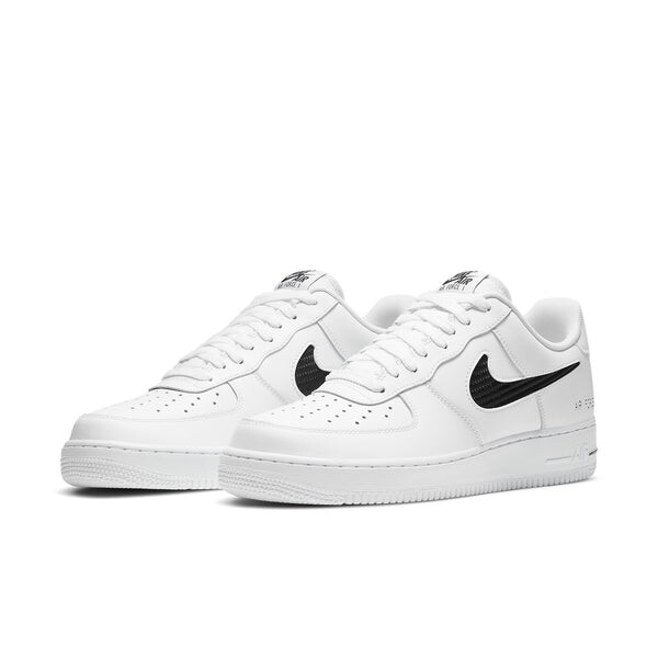 Кроссовки air force 1 '07 lv8 'cut out swoosh - white black' Nike, белый — фото 3