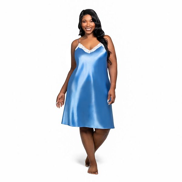 

Плюс сайз сорочка с кружевной отделкой Lilac+London