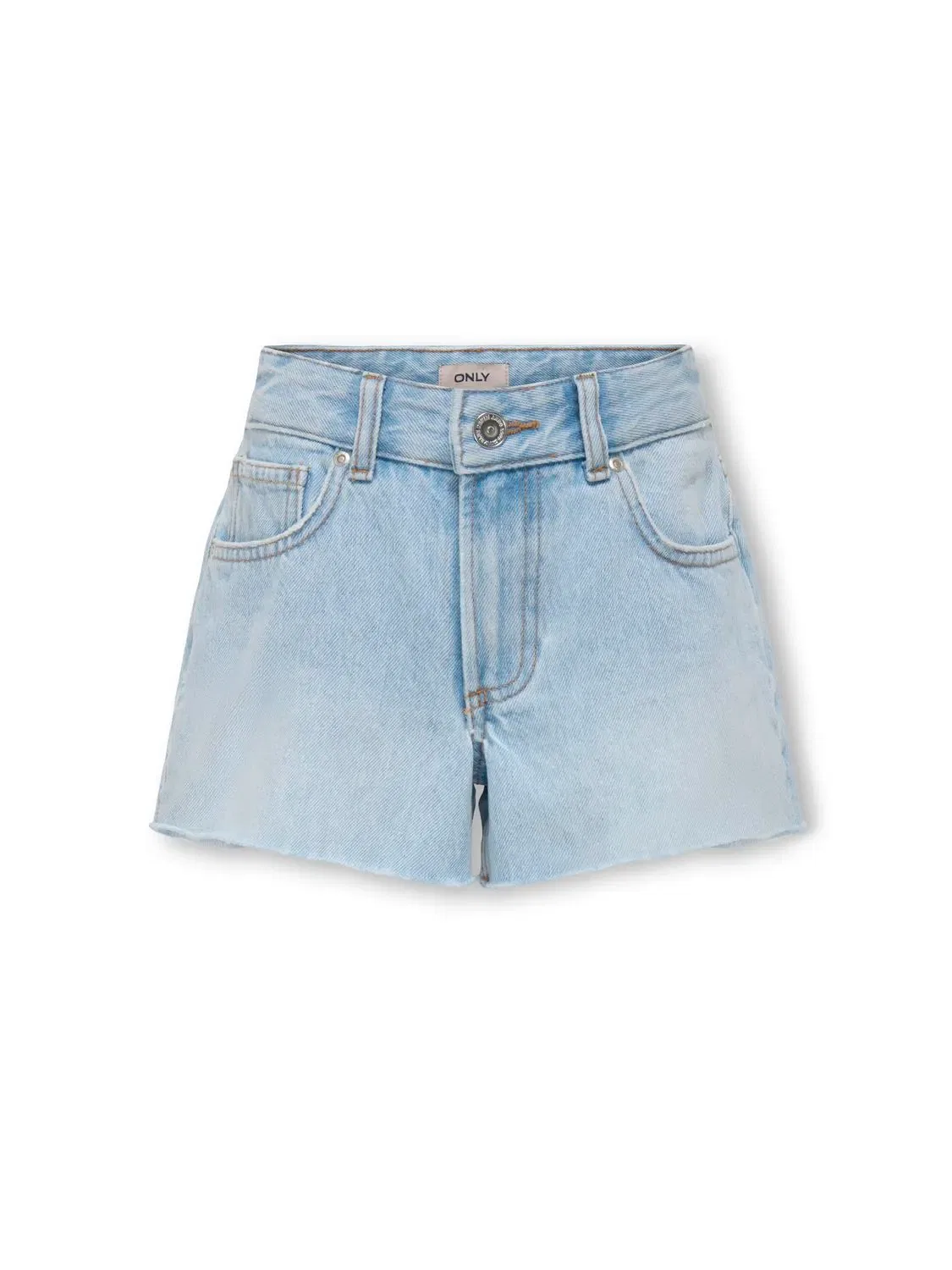 Шорты джинсовые с высокой посадкой KIDS ONLY, light blue denim