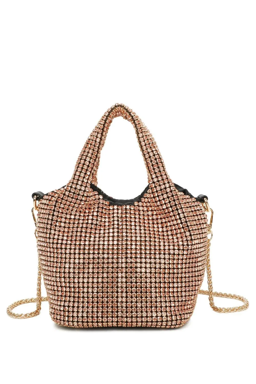 

Вечерняя сумка-ведро Dalu с бриллиантами Fontanella Fashion, цвет rose gold, Черный, Вечерняя сумка-ведро Dalu с бриллиантами Fontanella Fashion, цвет rose gold