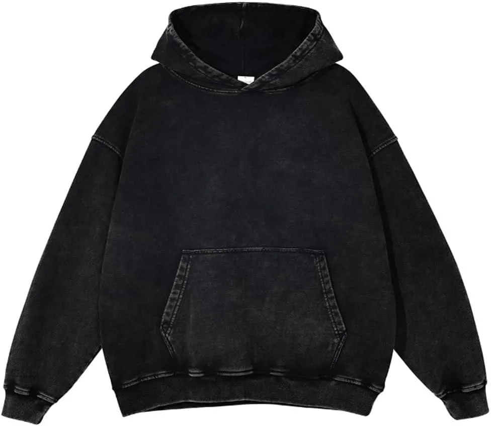 

Мужской оверсайз худи с эффектом кислотной стирки JUDHGGX