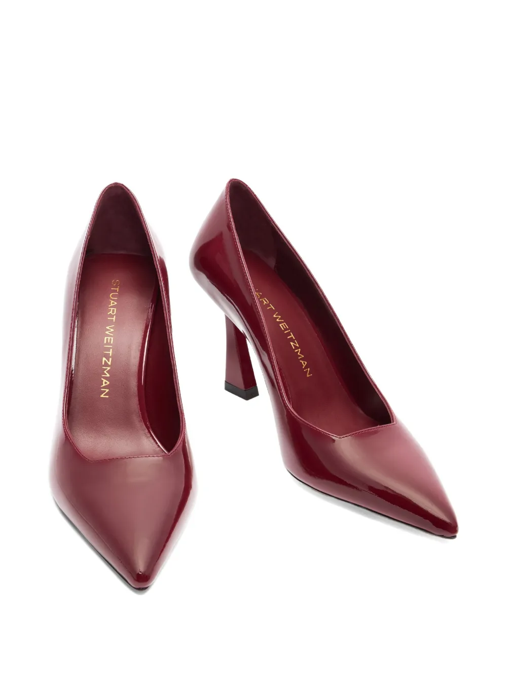 Лакированные туфли Vinnie 85 с заостренным носком Stuart Weitzman, красный — фото 3
