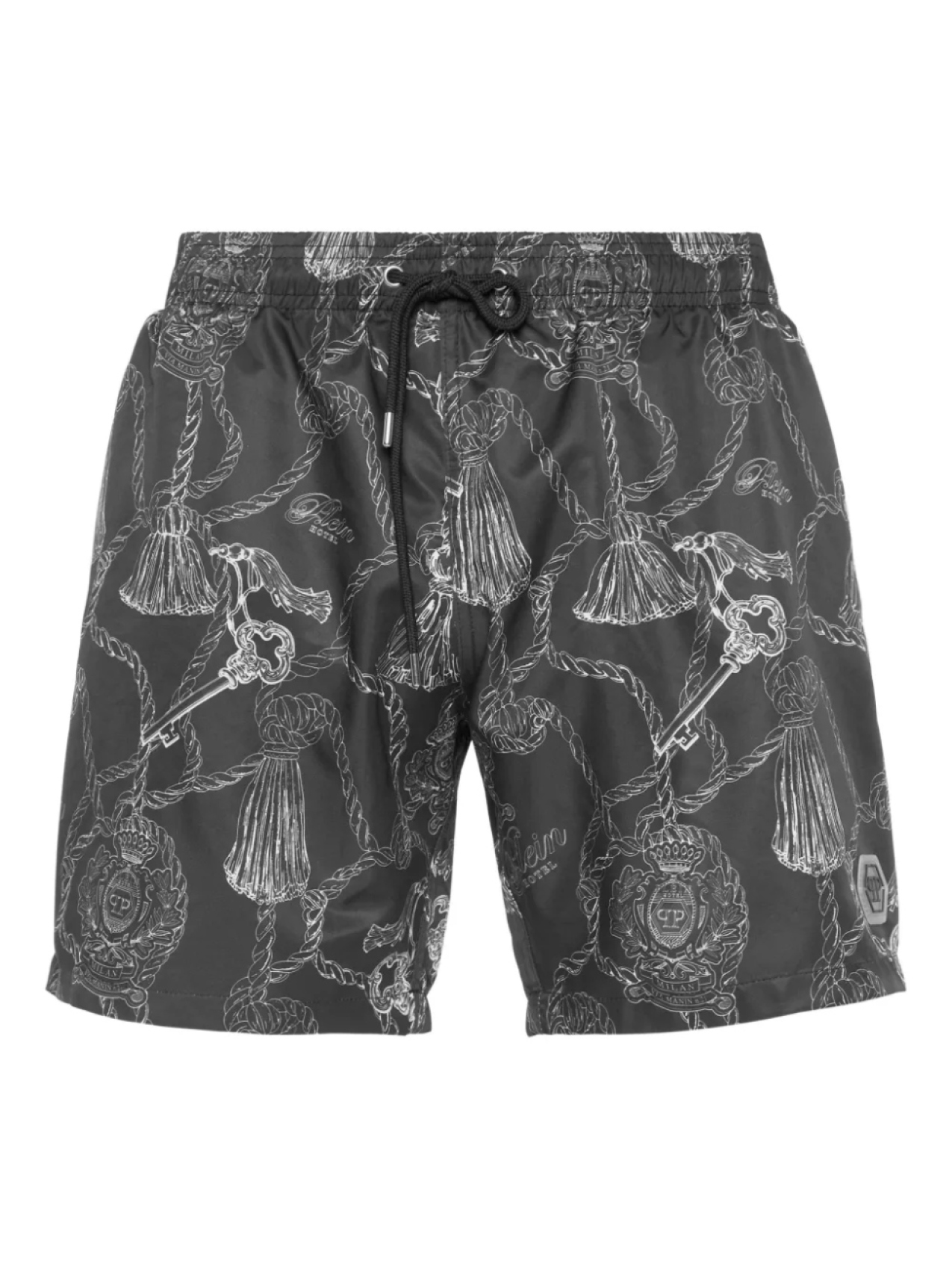 

Philipp Plein плавки-шорты с принтом, черный