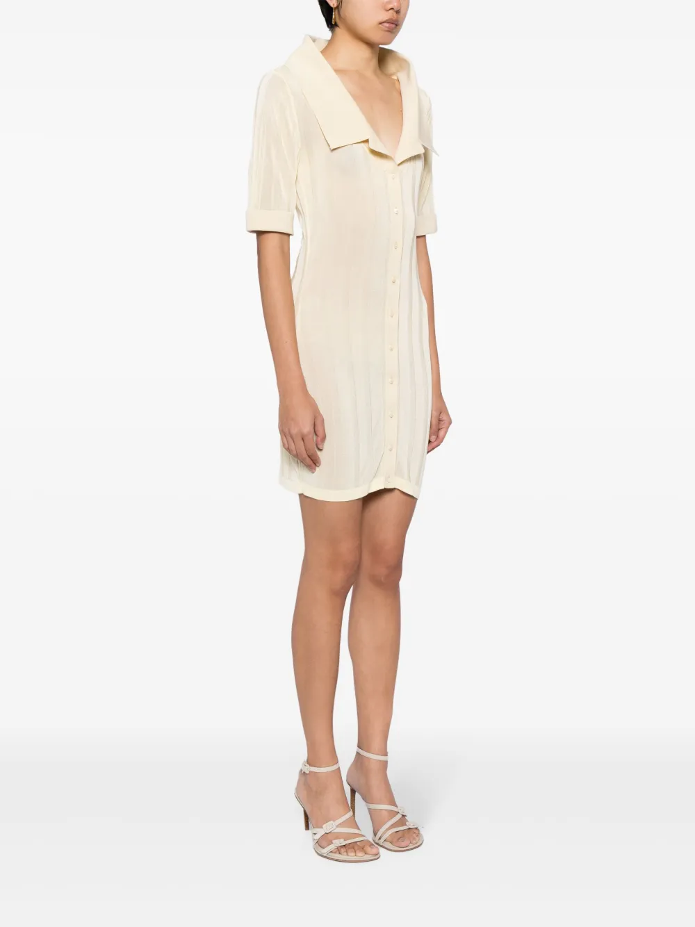 Платье La Mini Robe Manta JACQUEMUS, желтый — фото 3