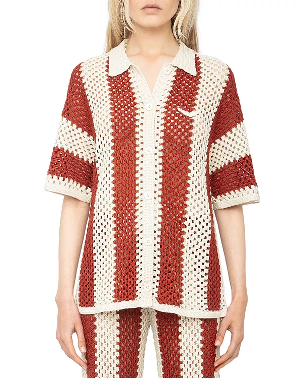 

Вязаная рубашка Сиары Zadig & Voltaire, белый