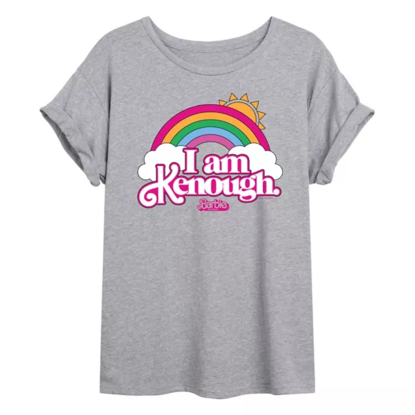 

Футболка для подростков с принтом «Я и так хорош» из фильма The Movie I Am Kenough Barbie, серый
