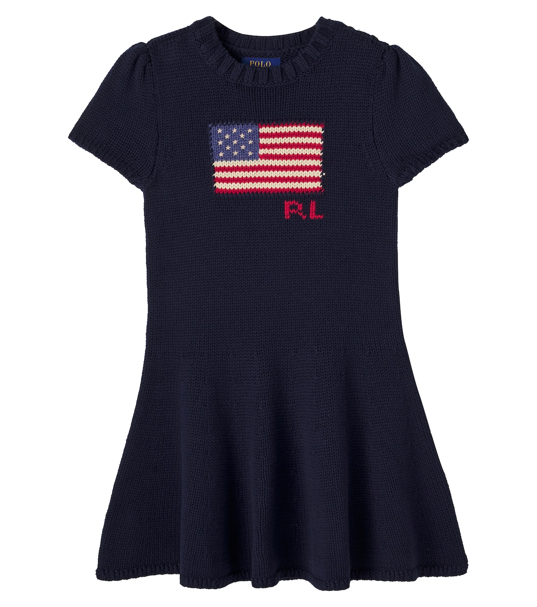 

Хлопковое платье с комплектом Polo Ralph Lauren Kids, Hunter Navy