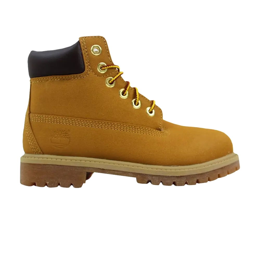 Ботинки Timberland Premium 6 Inch Junior на шнурках, коричневый