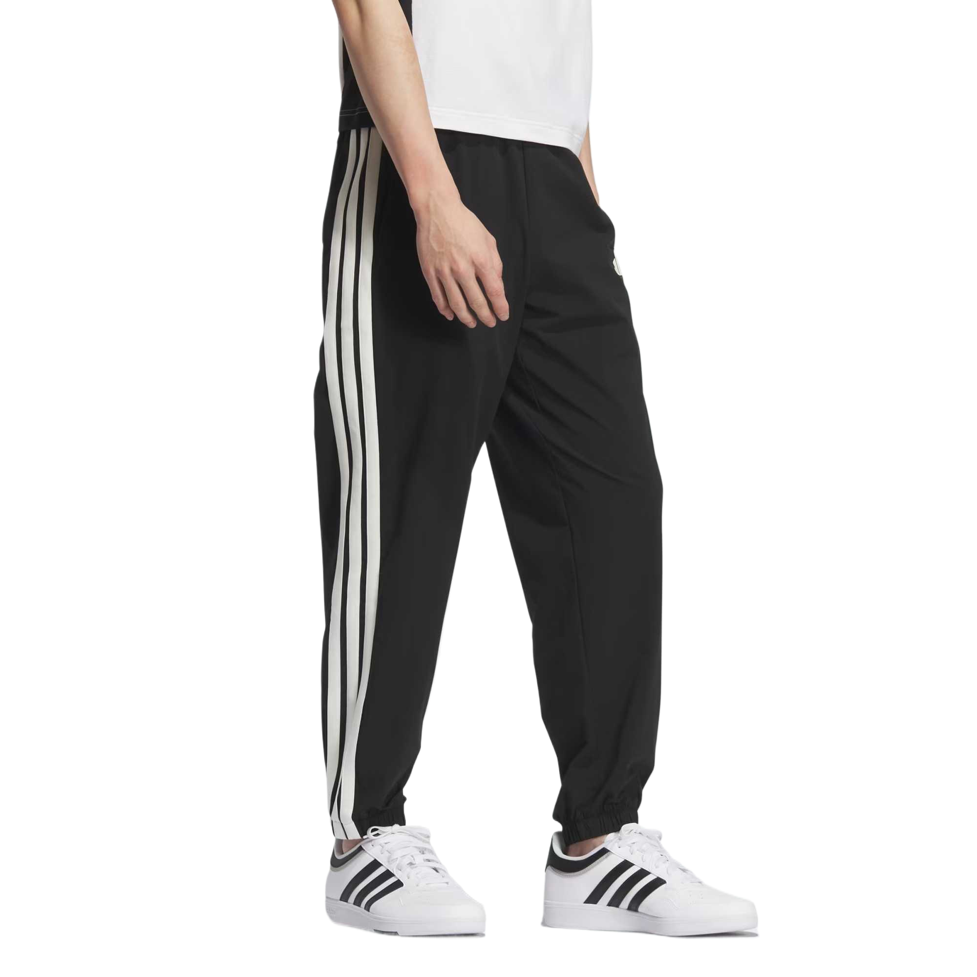 Спортивные штаны мужские вязаные Adidas, черный — фото 4
