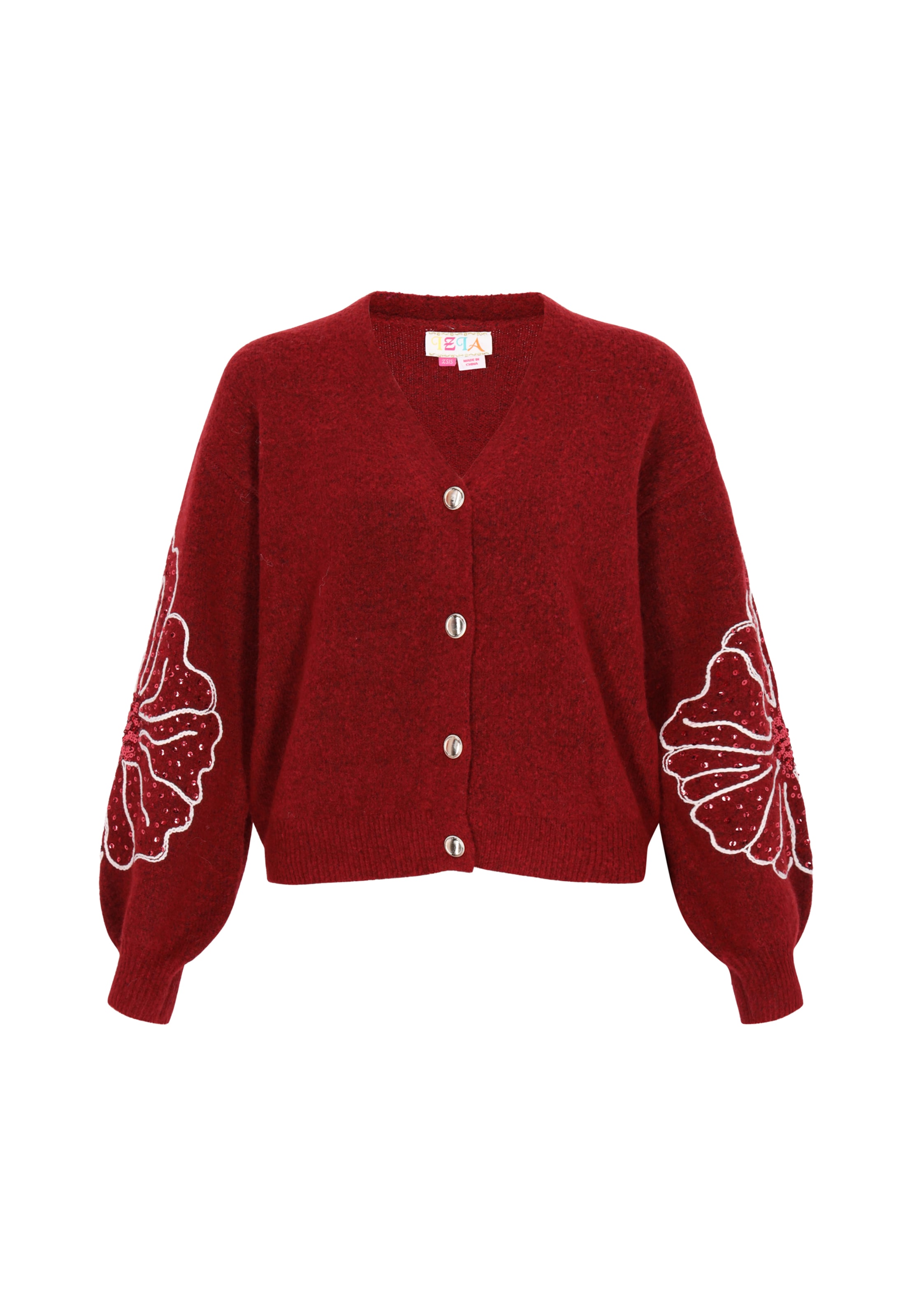 

IZIA Кардиган из трикотажа в темно-красном цвете