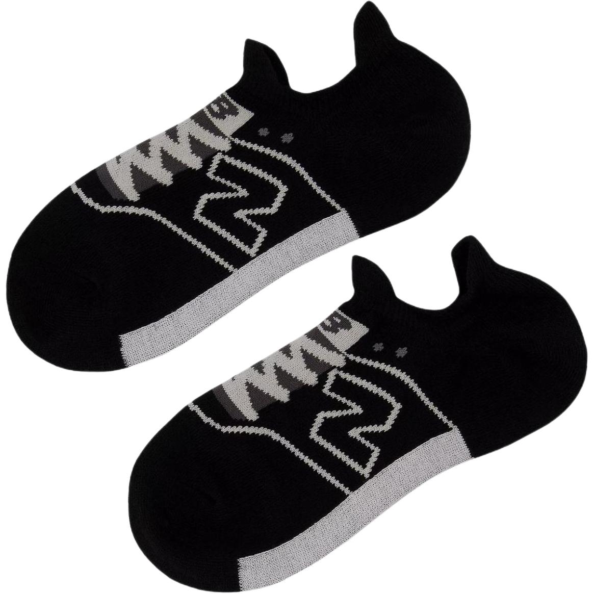 

New Balance Носки до щиколотки унисекс, 1 комплект из 2 пар, черные