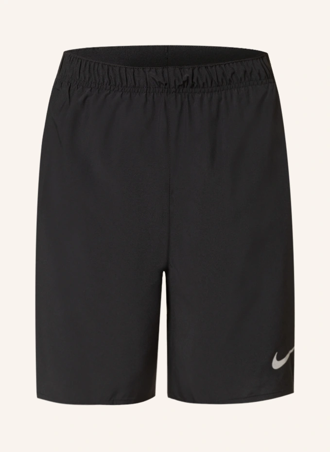 

Беговые шорты 2-в-1 dri-fit challenger с сеткой Nike, черный