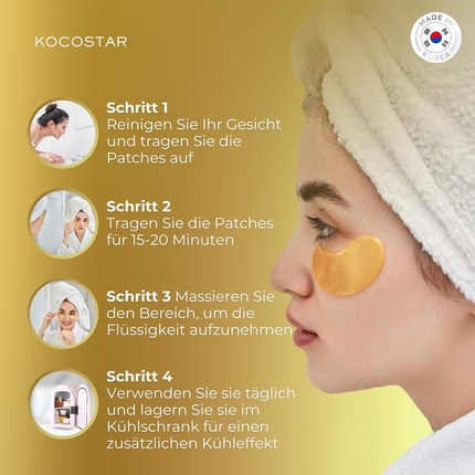 Принцесса Под Глазами Патч Под Глазами Маска Лечение Золото Kocostar — фото 3