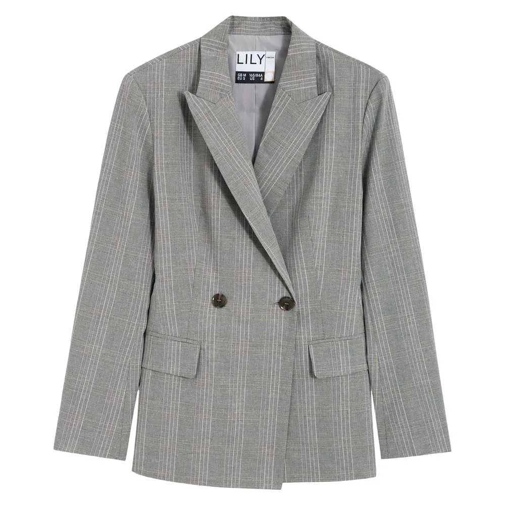 

Блейзер Lily Retro Striped, серый