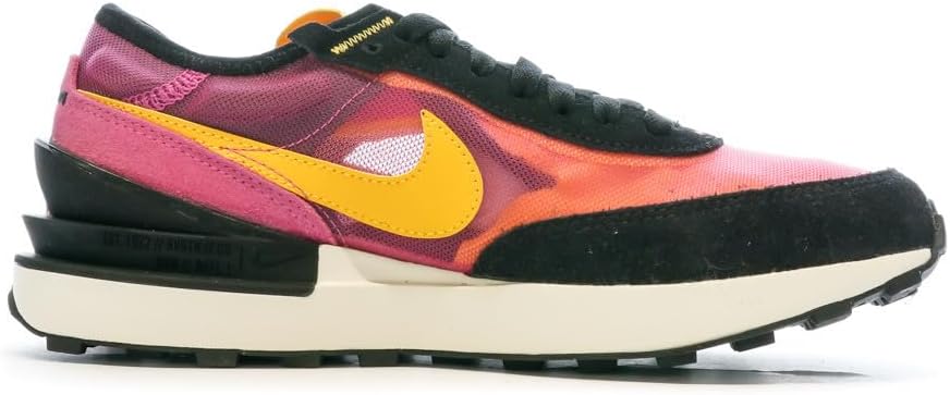 Кроссовки Nike Waffle One цвета Summit White - белый, черный, оранжевый — фото 2