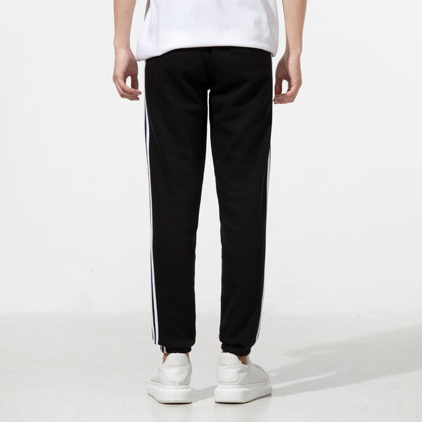 Спортивные штаны Men's adidas 3s Fl Te Pt Casual Sports Running Side Stripe Long Pants/Trousers Black, черный — фото 4