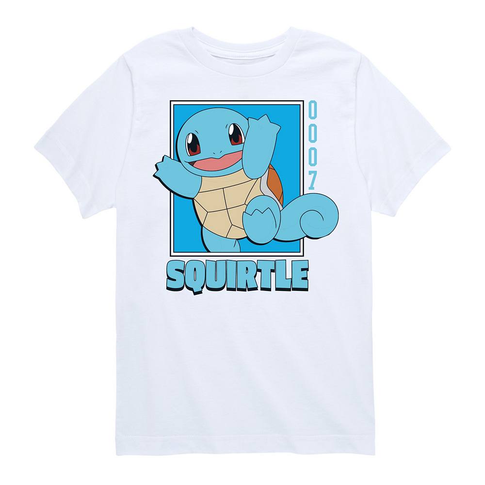 

Футболка с рисунком Pokemon Squirtle для мальчиков 8–20 лет, белый