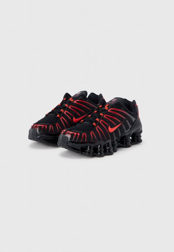 Кроссовки shox tl Nike Sportswear, Black/Light Crimson — фото 2