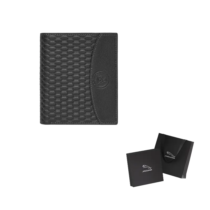 

JAGUAR Кожаный кошелек мужской черный, Black