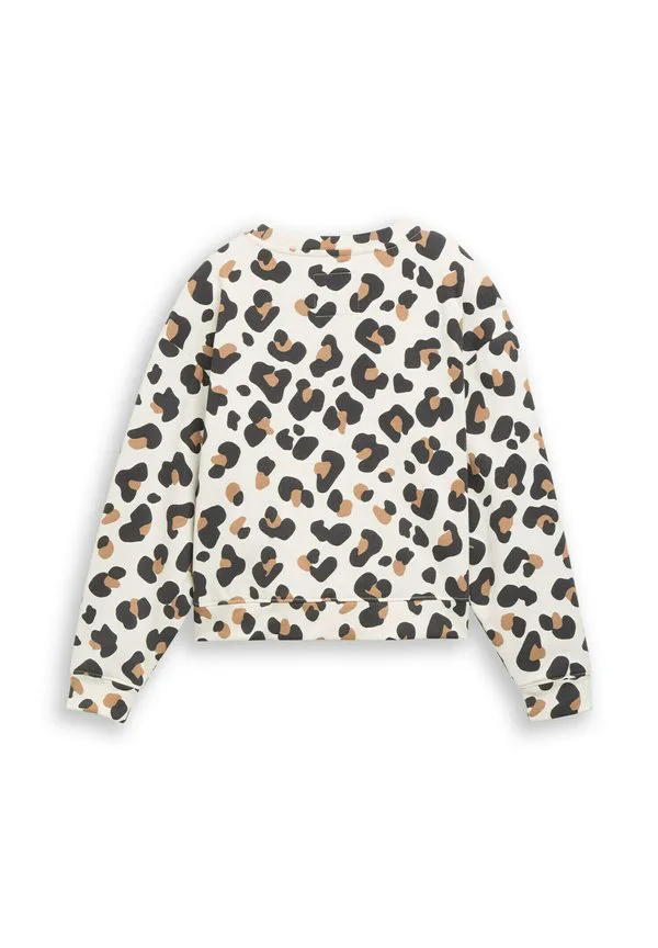Толстовка с леопардовым принтом mit Tom Tailor, White/Beige Big Leo Print — фото 2