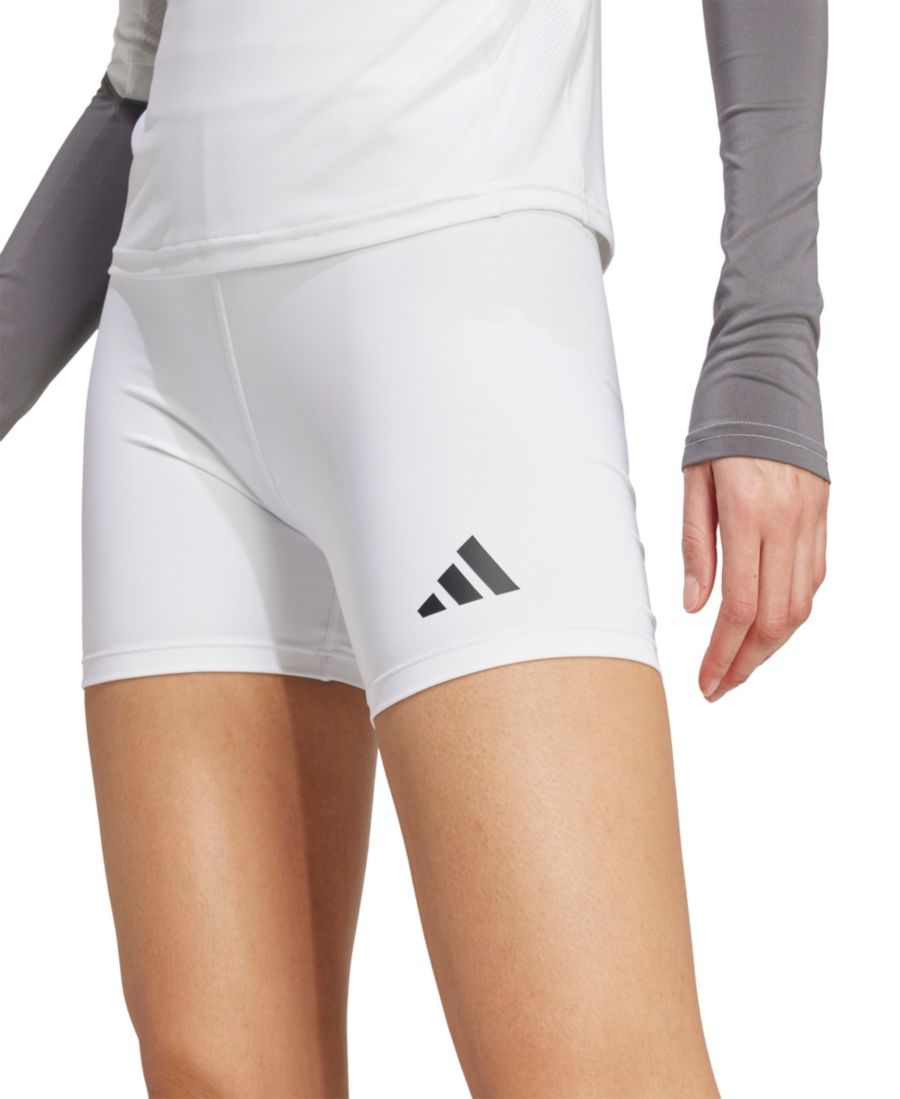 Женские волейбольные шорты Techfit с высокой посадкой Adidas, White — фото 3