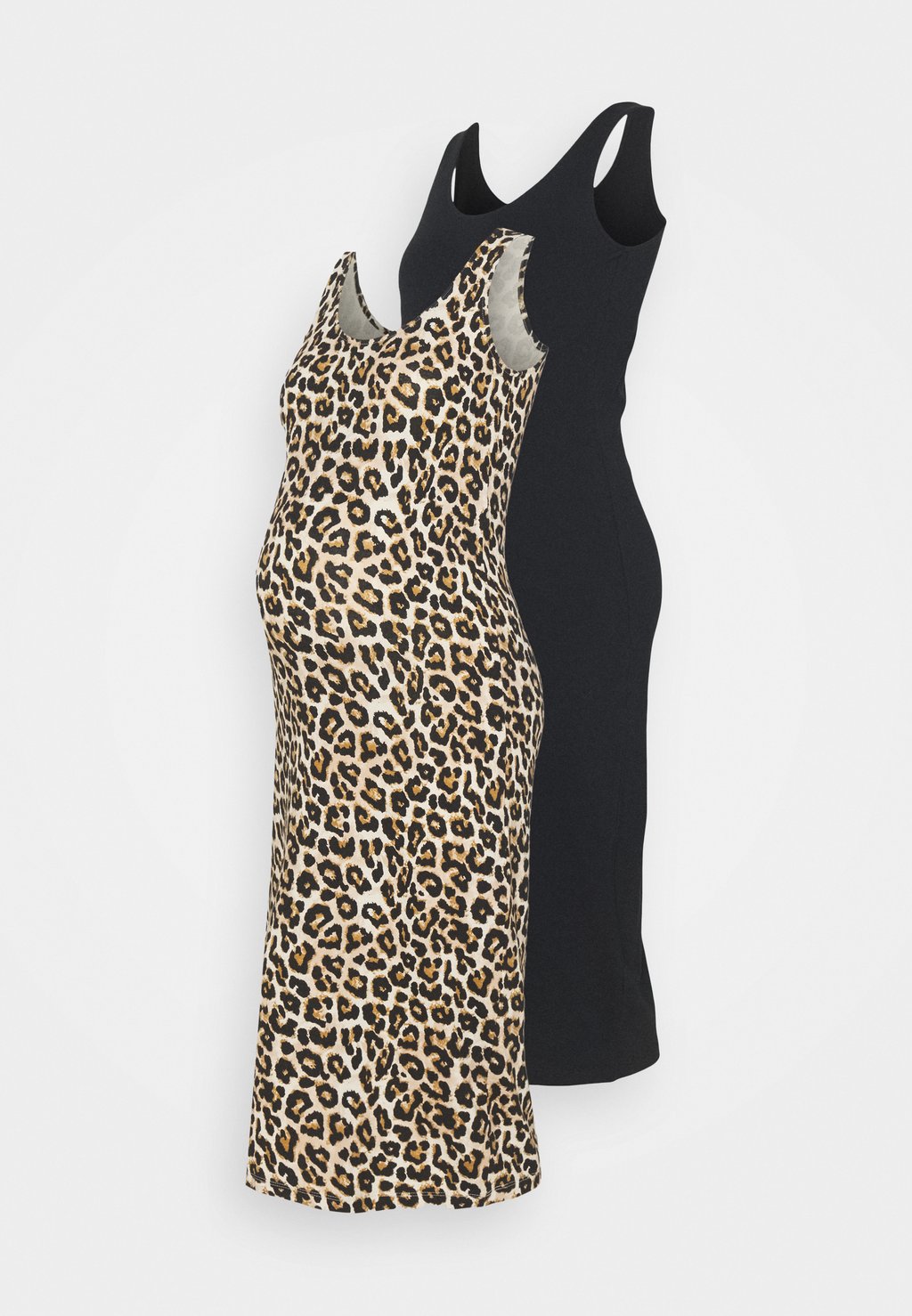 

Платье из джерси MLSANNIE MIDI DRESS 2 PACK MAMALICIOUS, черный