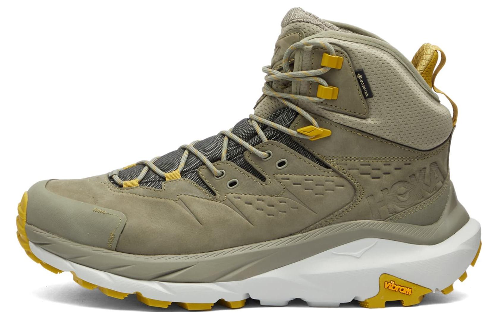 

HOKA ONE ONE Kaha 2 Gtx 'Olive Haze Mercury' в оливково-зеленом цвете, цвет Olive Green