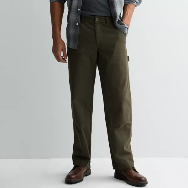 

Мужские плотницкие брюки прямого кроя из парусины Sonoma Goods For Life, зеленый