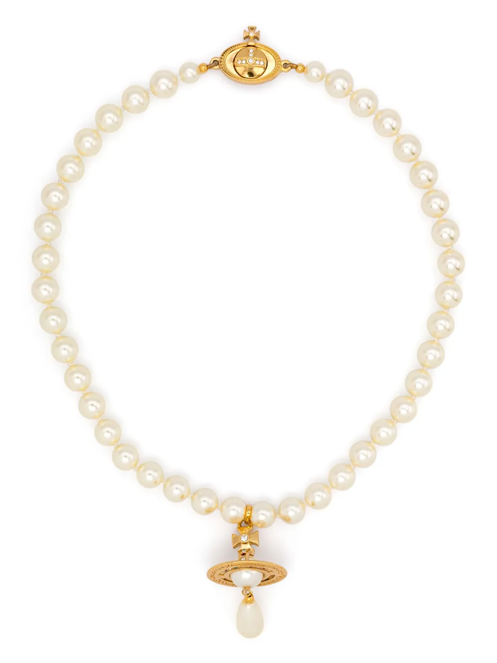 

Чокер One Row Pearl Drop Vivienne Westwood, золотой