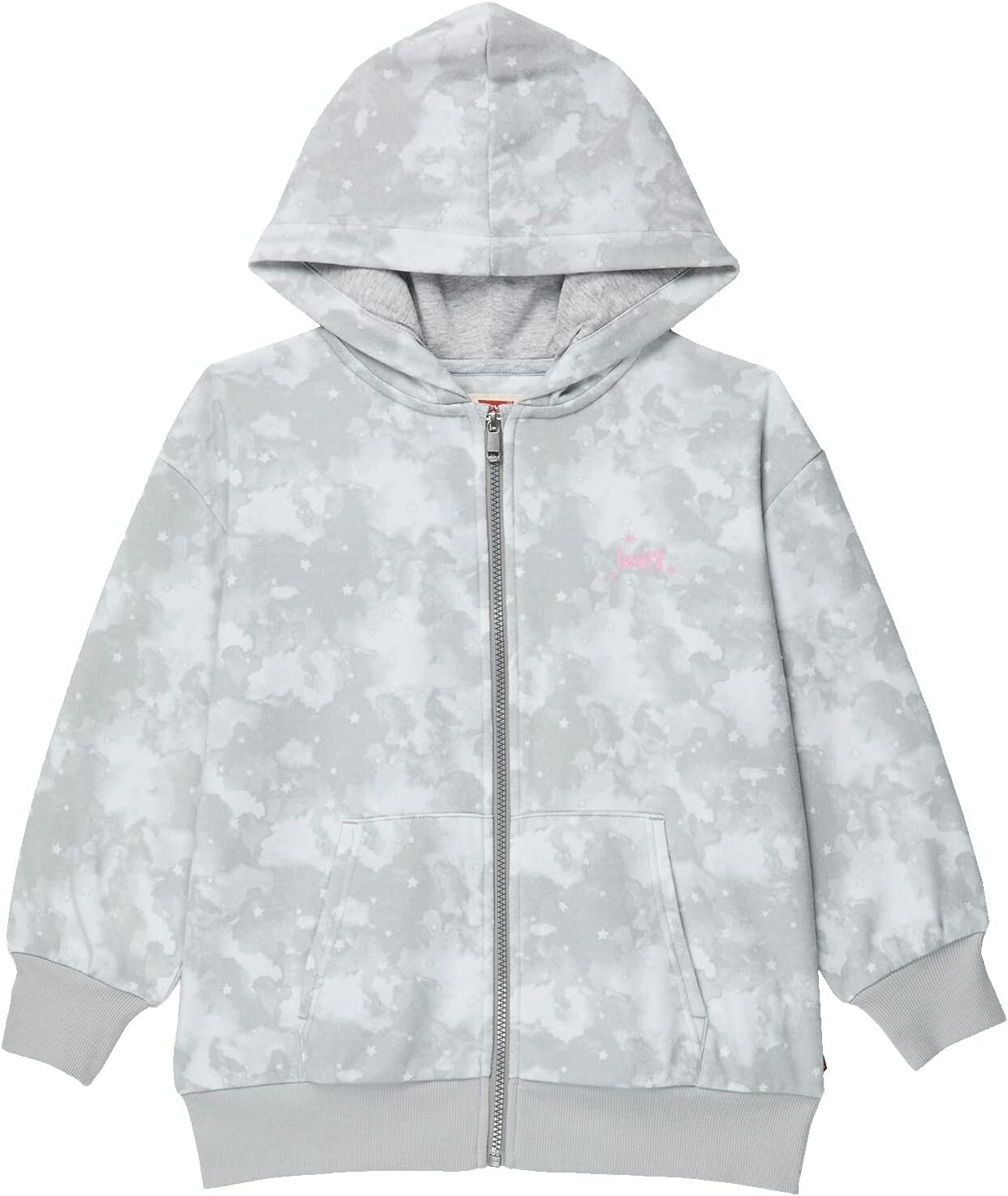 

Худи Levi'S Oversized Full Zip-Up Hoodie, цвет Moon Rock
