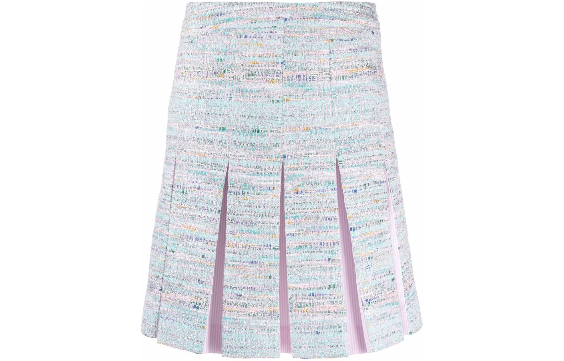 

Юбка плиссированная Karl Lagerfeld из твида KARL LAGERFELD / Karl Lagerfeld Jeans, синий