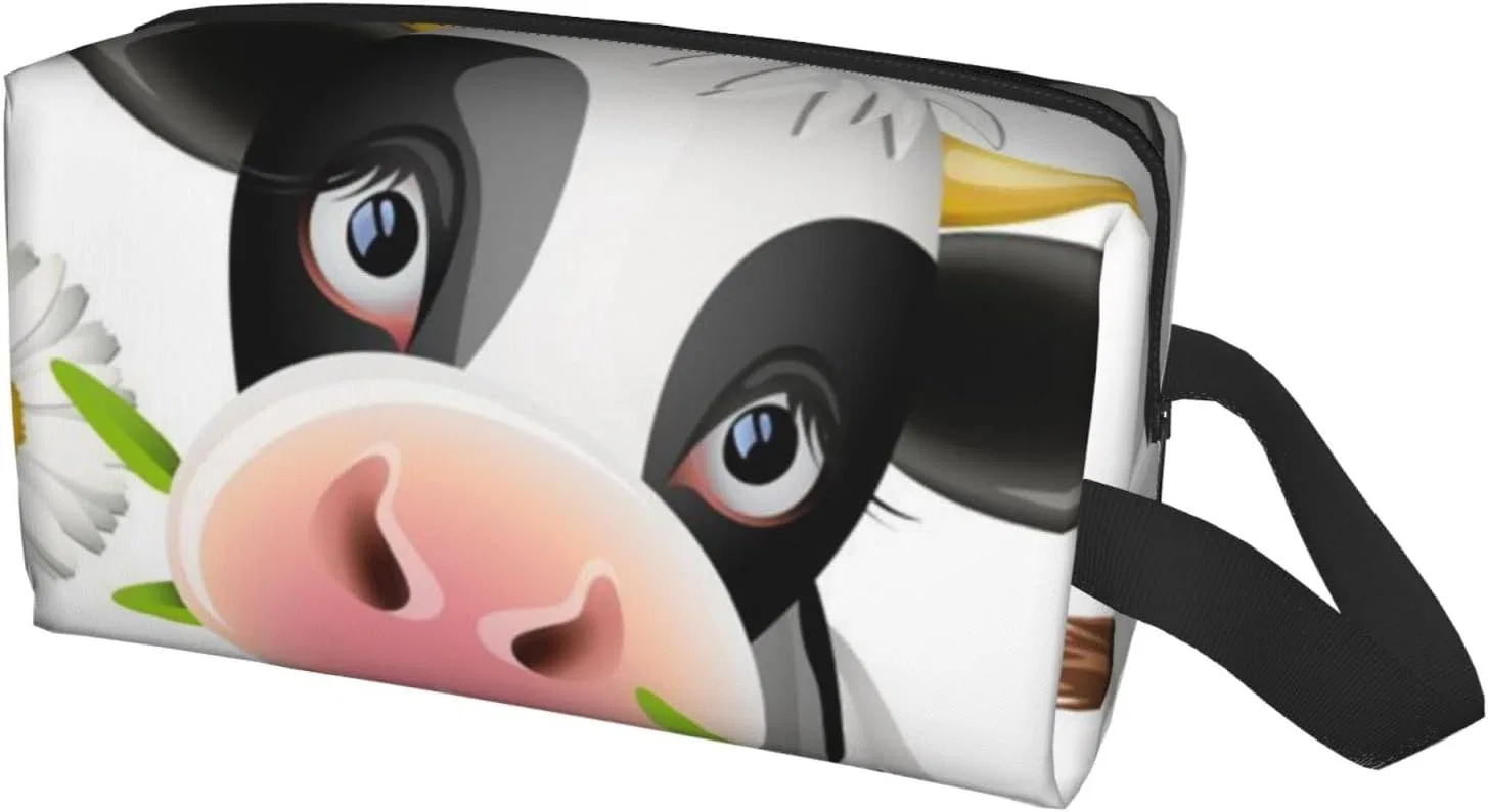 Дорожная косметичка с принтом «милая корова» Comaam, Cute Cow — фото 2