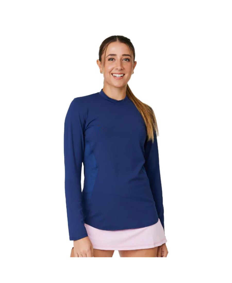 

Женская теннисная рубашка с длинным рукавом UV Colors Staples Sofibella, Navy