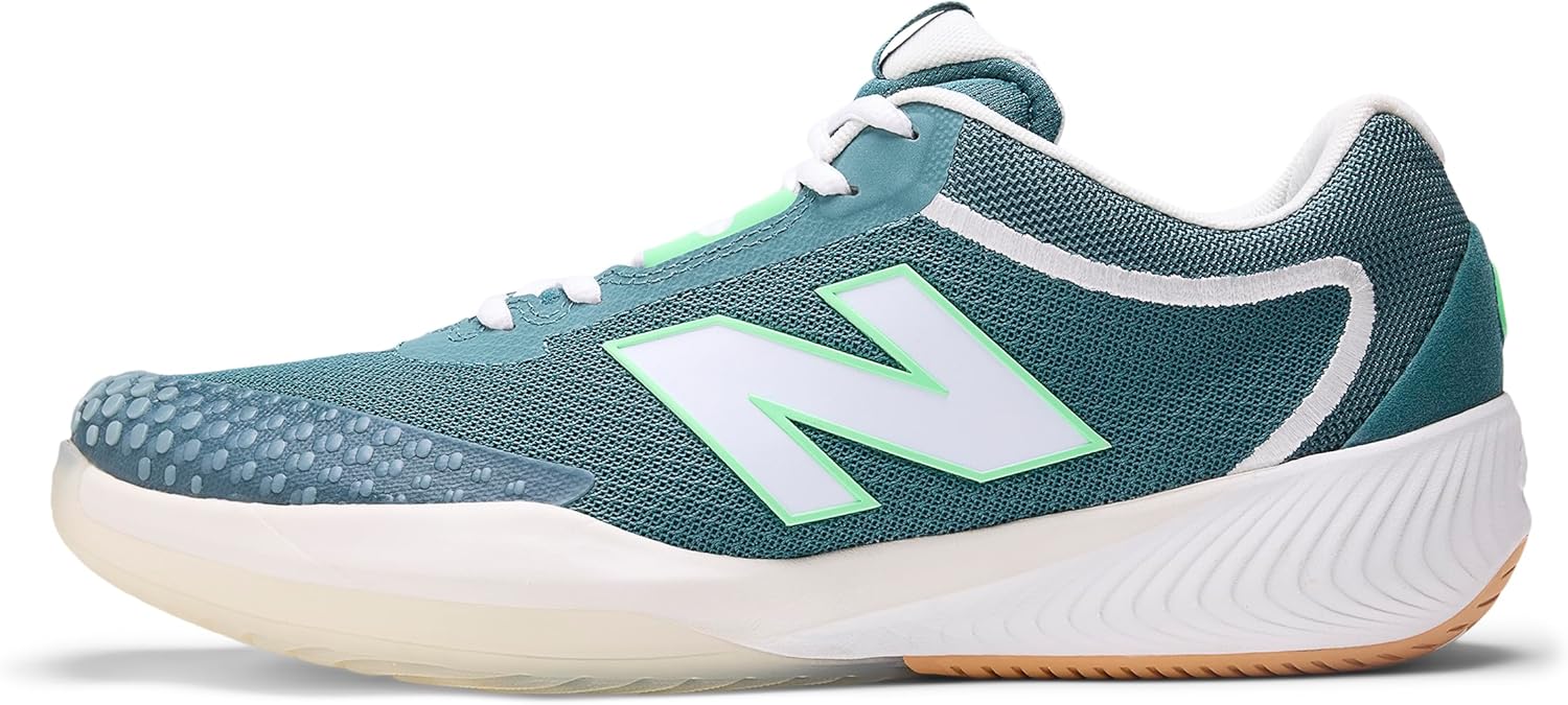 Мужские теннисные кроссовки для игры на хард-корте New Balance FuelCell 996 V4, New Spruce/White/Gum — фото 2