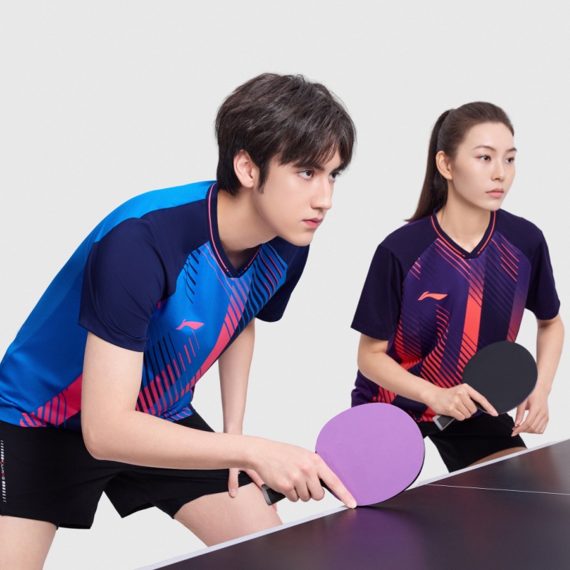Коллекция для настольного тенниса Li-Ning, одежда унисекс, century фиолетовый — фото 3