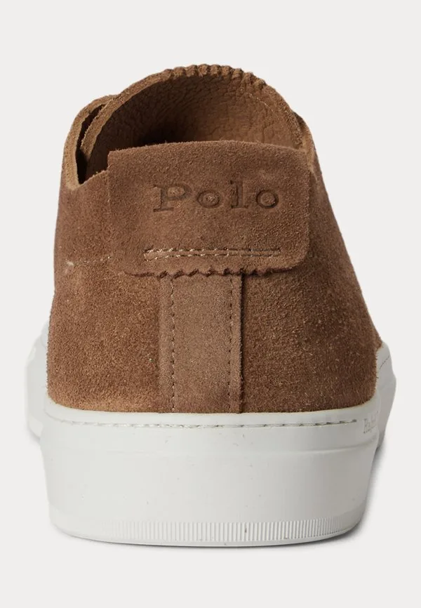 Деконструированные кроссовки из телячьей замши jermain Polo Ralph Lauren, Brown — фото 3