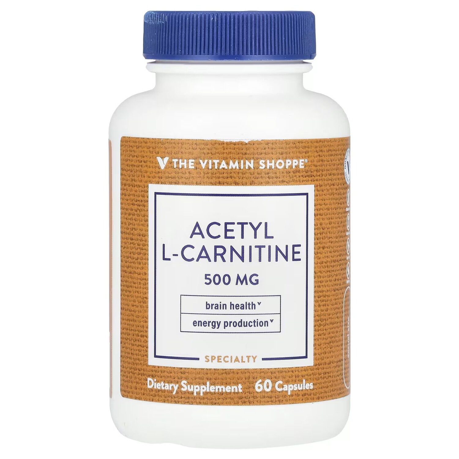 

Ацетил L-карнитин, 500 мг, 60 капсул The Vitamin Shoppe