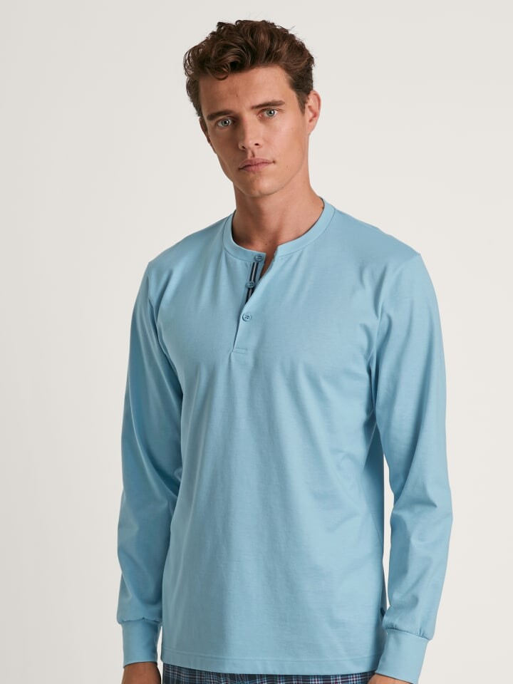 

Лонгслив Calida Shirt, цвет blue satin